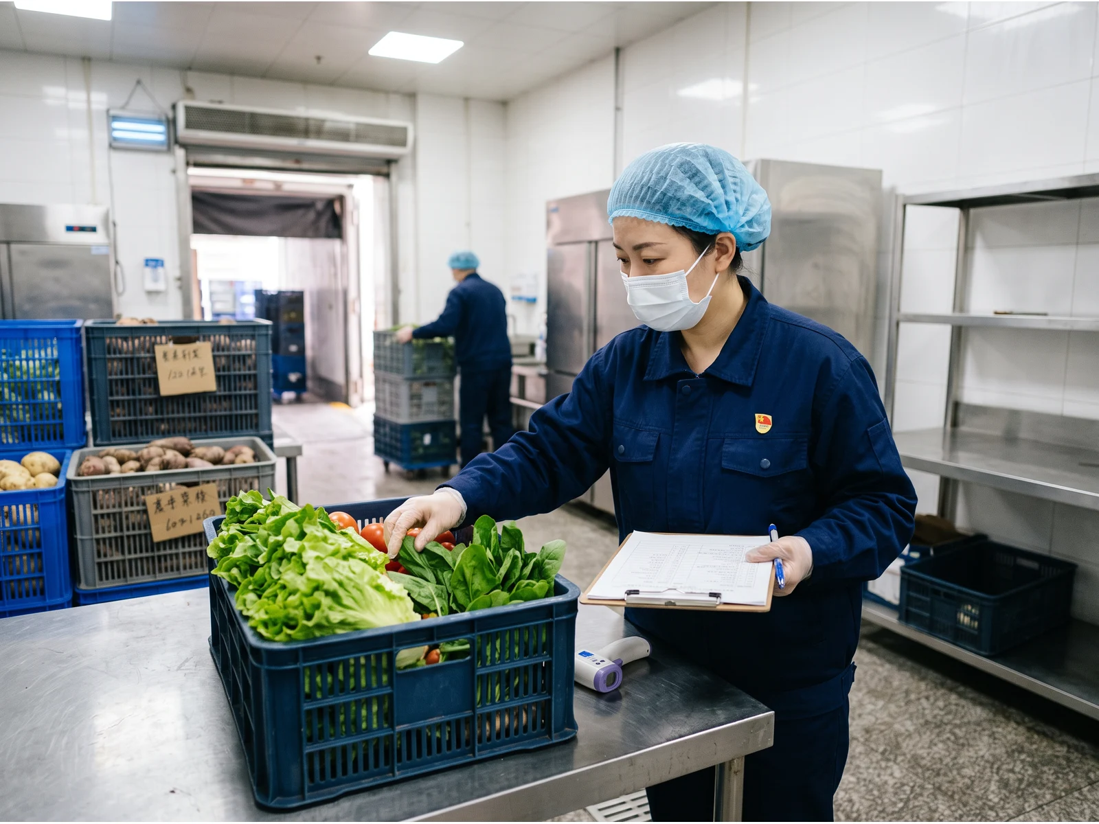食材验收流程示意